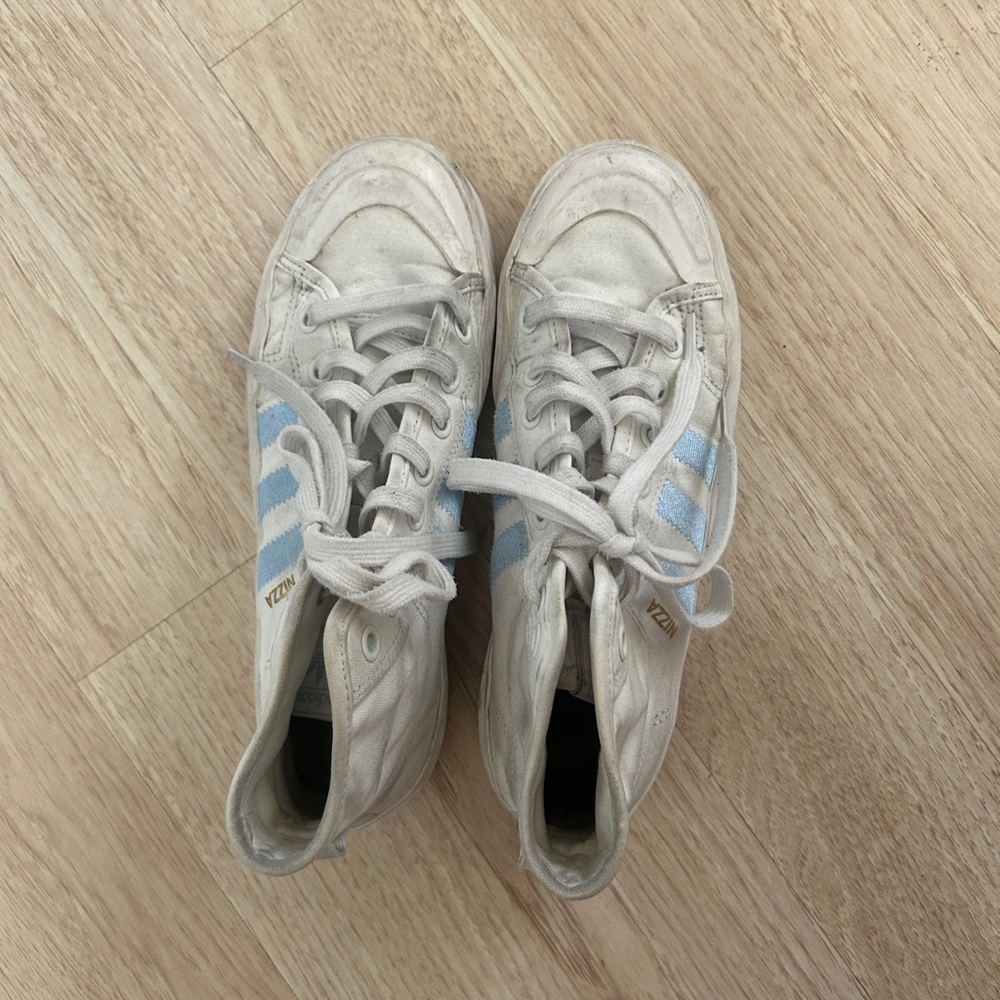 Adidas Women’s White High-Top Sneakers - Picture 3 of 6